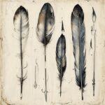 Calligraphy Feather Pen Set