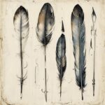 Calligraphy Feather Pen Set - Image 3