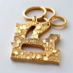 Initial Letter Resin Keychain - Image 2