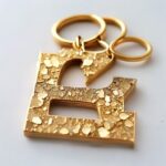 Initial Letter Resin Keychain - Image 3