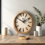 Minimalist Digital Wood Clock