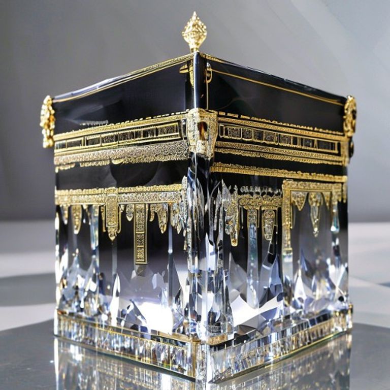 premium-crystal-kaaba-showpiece-islamic-gift-1.jpg Premium Crystal Kaaba Showpiece - Image 1